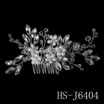 Handgefertigter Brauthaarkamm mit Kristallblumen – Elegantes Haarschmuck-Accessoire für Hochzeit, Party & festliche Anlässe