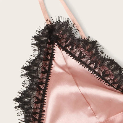 Sexy Babydoll Dessous für Damen – Reizwäsche Set aus Spitze, Nachtwäsche, Unterwäsche, Schlafanzug