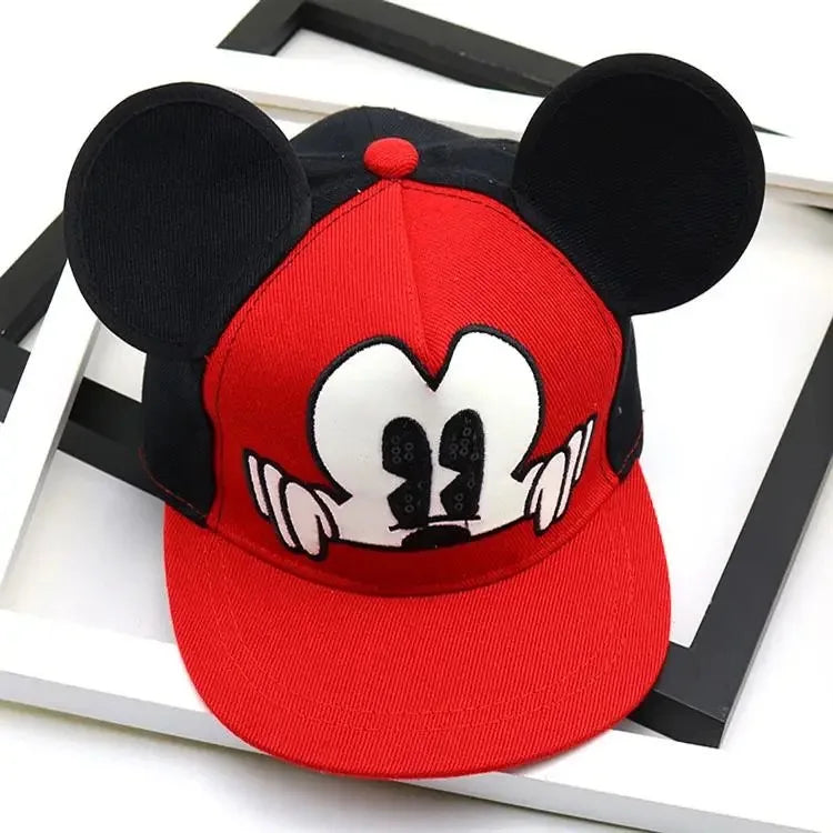 Kinder Baseballcap mit Mickey-Maus-Motiv – Verstellbare Cartoon Snapback Mütze für Jungen & Mädchen (3–8 Jahre)