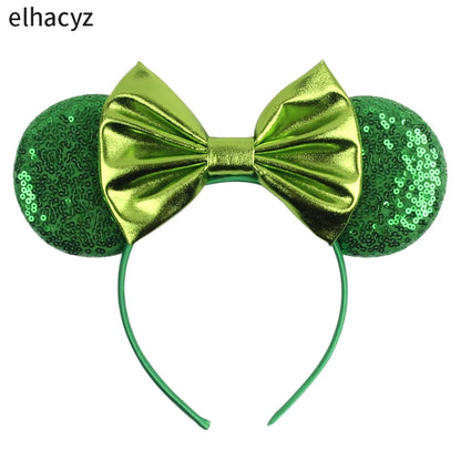 2025 Disney Minnie Maus Haarreif mit Stickerei & Pailletten – Party-Accessoire für Kinder & Erwachsene