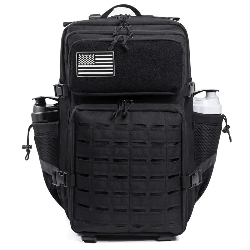 QT&QY Taktischer Rucksack 25L/45L – Outdoor Survival Bug Out Bag für Männer & Frauen – Schulrucksack mit Flaschenhalter