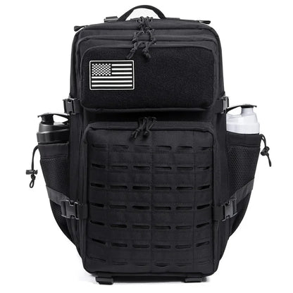 QT&QY Taktischer Rucksack 25L/45L – Outdoor Survival Bug Out Bag für Männer & Frauen – Schulrucksack mit Flaschenhalter
