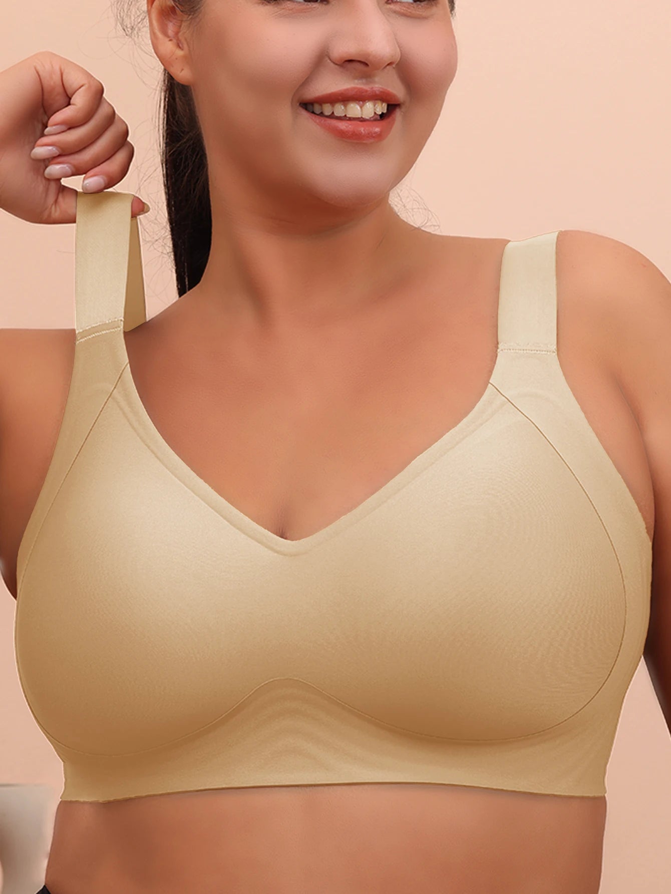 Komfort BH für große Größen – 6XL Damen-BH ohne Bügel, Schlaf-BH, Yoga-BH, Anti-Sagging, Atmungsaktiv