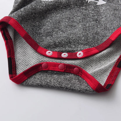 Baby Jungen 2-teiliges Frühlings- & Herbst-Outfit – Langarm-Hoodie Romper & Hose aus Baumwolle | Neugeborenen Set 0–12 Monate