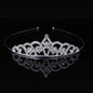 Kristall-Tiara für Hochzeit & Ball – Silberne Krone mit Strass für Mädchen & Frauen