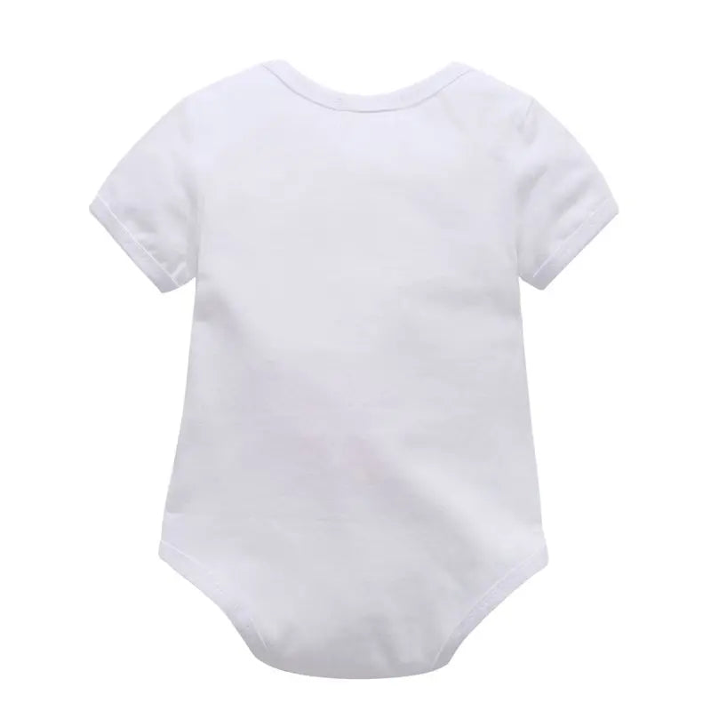 2-teiliges Sommer-Outfit für Baby-Mädchen – Kurzarm-Romper mit Print + Hose | Neugeborenen-Set 0–18 Monate
