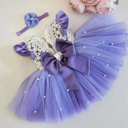Elegantes Weihnachtskleid für Mädchen – Rückenfreies Prinzessinnenkleid mit Schleife – Festliches Ballkleid für Gala, Geburtstag & Hochzeit (Grün)