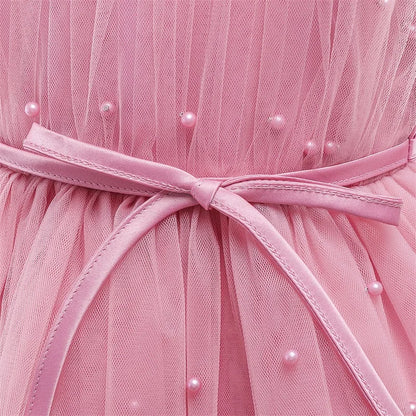 Elegantes Weihnachtskleid für Mädchen – Rückenfreies Prinzessinnenkleid mit Schleife – Festliches Ballkleid für Gala, Geburtstag & Hochzeit (Grün)