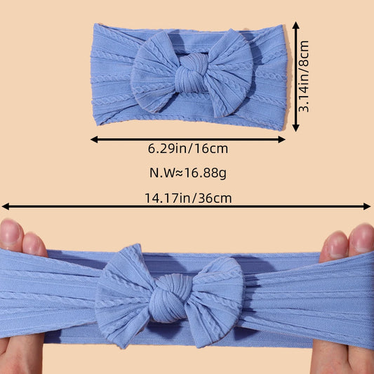 Baby Stirnband mit Schleife – Weiches Haarband für Neugeborene & Kleinkinder | Kinder Haaraccessoire mit Print