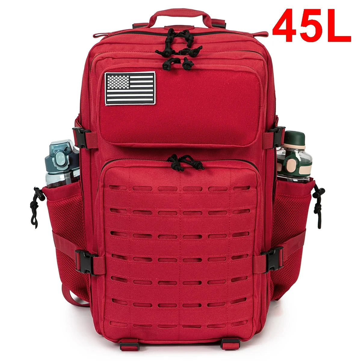 QT&QY Taktischer Rucksack 25L/45L – Outdoor Survival Bug Out Bag für Männer & Frauen – Schulrucksack mit Flaschenhalter