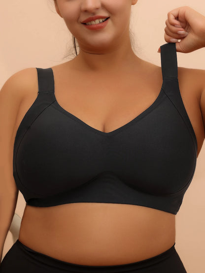 Komfort BH für große Größen – 6XL Damen-BH ohne Bügel, Schlaf-BH, Yoga-BH, Anti-Sagging, Atmungsaktiv