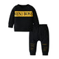2-teiliges Baby-Set für Herbst – Langarm-Shirt mit Schriftzug & Hose – Unisex Baumwoll-Outfit für Neugeborene & Kleinkinder (0–24 Monate)