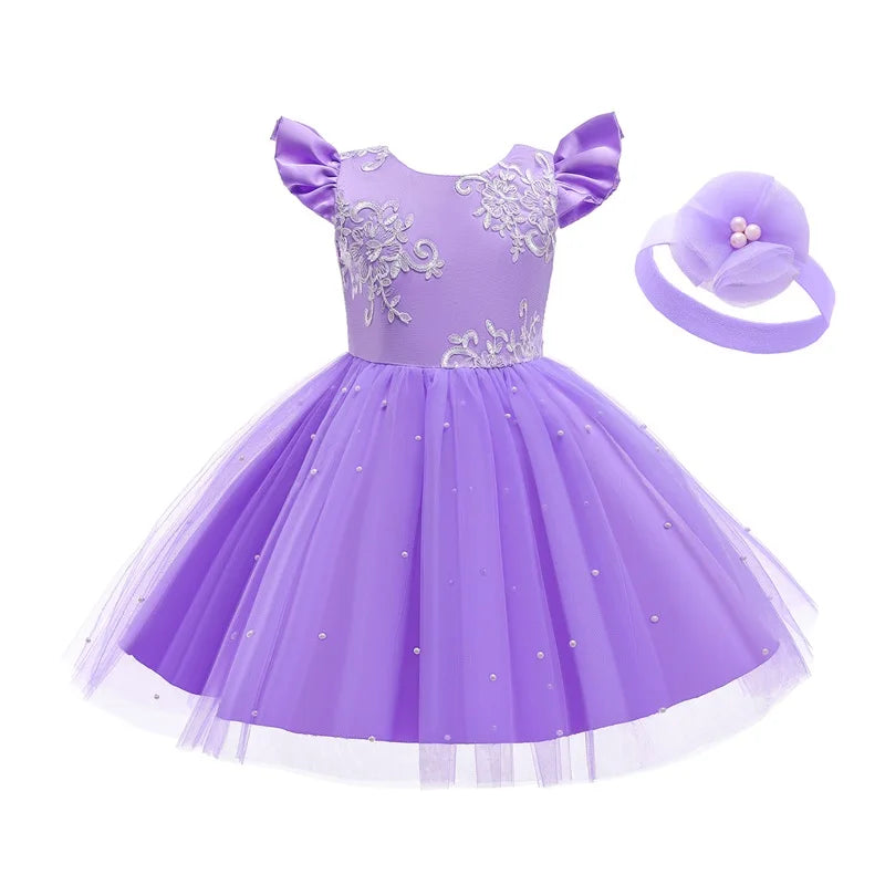 Elegantes Weihnachtskleid für Mädchen – Rückenfreies Prinzessinnenkleid mit Schleife – Festliches Ballkleid für Gala, Geburtstag & Hochzeit (Grün)