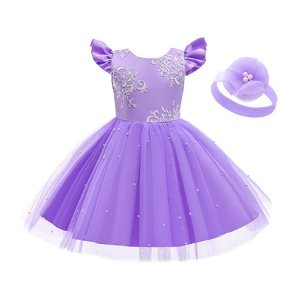 Elegantes Weihnachtskleid für Mädchen – Rückenfreies Prinzessinnenkleid mit Schleife – Festliches Ballkleid für Gala, Geburtstag & Hochzeit (Grün)