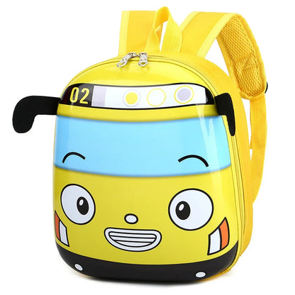 Süßer 3D Cartoon Schulrucksack für Kinder – Bus-Motiv für Jungen & Mädchen – Kindergarten Tasche 2–5 Jahre