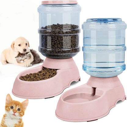 Automatischer Wasserspender & Futternapf – 2-in-1 Futterstation mit großer Kapazität für Hunde & Katzen