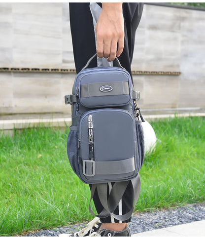 Große Herren Gürteltasche / Crossbody Bag – Leichte Oxford Brusttasche mit hoher Kapazität – Schultertasche für Alltag & Freizeit