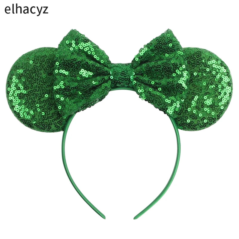 2025 Disney Minnie Maus Haarreif mit Stickerei & Pailletten – Party-Accessoire für Kinder & Erwachsene