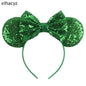 2025 Disney Minnie Maus Haarreif mit Stickerei & Pailletten – Party-Accessoire für Kinder & Erwachsene