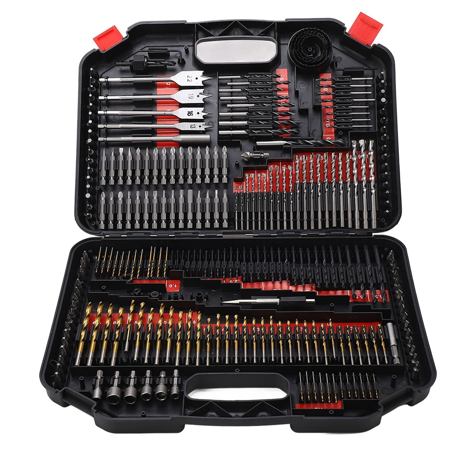 246-tlg. Multifunktionales Bohrer- & Schrauberbits-Set im stabilen Kunststoffkoffer