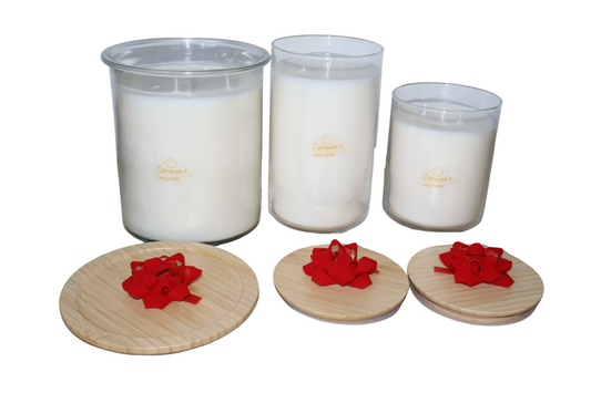 🕯️ Luxuriöses Duftkerzen-Set aus Sojawachs (3-teilig) – Handgegossen mit Vanilleduft
